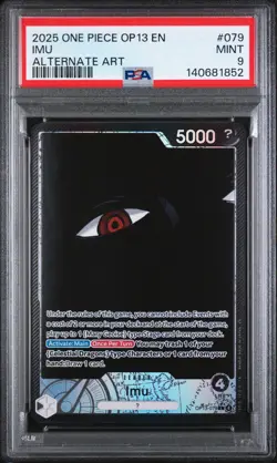 2025 ONE PIECE OP13-CARRYING ON HIS WILL ALTERNATE ART #079 IMU PSA 9 - Image 1
