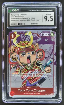 2022 One Piece Premium 25th Anniversary Tony Tony Chopper Promos CGC 9.5 A PT - Image 1