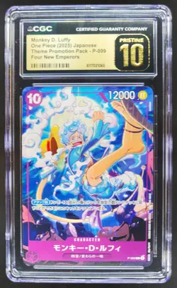 2025 ONE PIECE JAPANESE MONKEY D. LUFFY PROMO PACK P-099 CGC 10 PRISTINE C PT - Image 1