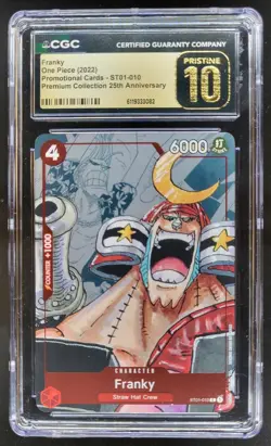 2022 ONE PIECE FRANKY 25TH ANNIVERSARY PROMO ST01-010 CGC 10 PRISTINE B PT - Image 1