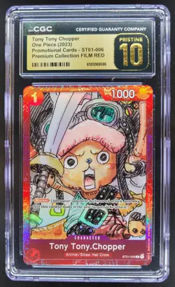 2024 One Piece The Best Tony Tony Chopper Common #ST01-006 CGC 10 Pristine A PT - Image 1
