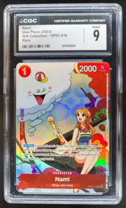 2023 ONE PIECE NAMI GIFT COLLECTION RARE OP01-016 CGC 9 C PT - Image 1