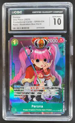 2025 One Piece Illustration Box Vol.4 Perona Promo Rare #OP09-034 CGC 10 A PT - Image 1