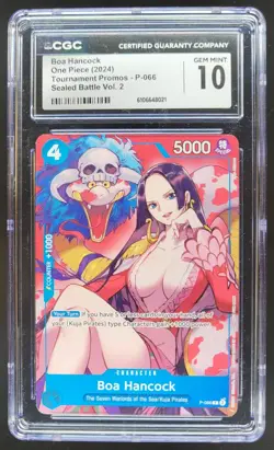 2024 ONE PIECE CCG BOA HANCOCK P-066 SEALED BATTLE PROMOS CGC 10 A PT - Image 1