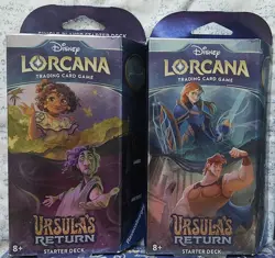Disney Lorcana Ursulas Return Lot Booster Box, 2x Starter Deck, 2x Sleeved Packs - Image 4