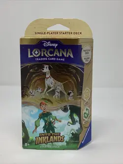 Disney Lorcana Into the Inklands Starter Deck Amber & Emerald - Image 1