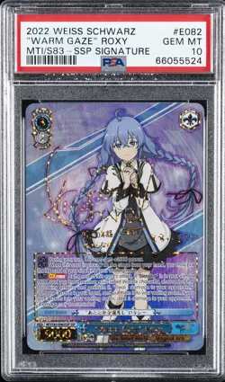 2022 WEISS SCHWARZ MUSHOKU TENSEI: JOBLESS REINCARNATION "WARM GAZE" ROXY PSA 10 - Image 1