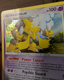 Pokemon Alakazam Holo Rare Card 2/123 DP Mysterious Treasures HP - Image 4