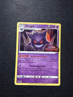 Gengar Prerelease Promo SWSH241 Lost Origin English Pokemon Card 2022 Stamp - Image 1