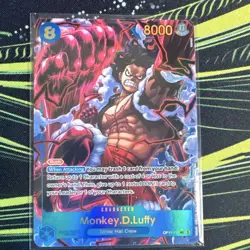 Namco Monkey.D.Luffy Character Card OP11-118 A Fist of Divine Speed SR Foil 8000 - Image 1