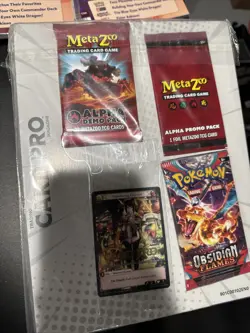 1x Sealed Card Pro + METAZOO Magazine Vol #1 ALPHA PROMO + DEMO + Pokemon Pack - Image 2