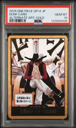 2025 ONE PIECE JPN OP14-THE AZURE SEA'S SEVEN DON!! CARD PSA 10 - Image 1