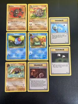 Lot of 8-VINTAGE - Pokemon Cards WOTC - Fossil - Hp- Lot 14 - Image 1