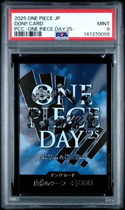 2025 ONE PIECE JPN PREMIUM CARD COLL -ONE PIECE DAY'25- DON!! CARD PSA 9 - Image 1