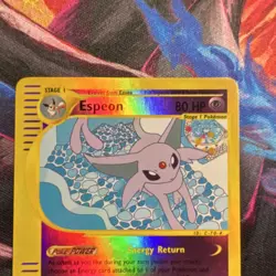 Pokemon Espeon 11/147 Aquapolis reverse Holo Rare Stage 1 80 HP Card 2002 - Image 3