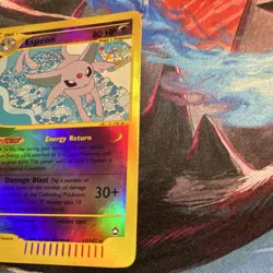 Pokemon Espeon 11/147 Aquapolis reverse Holo Rare Stage 1 80 HP Card 2002 - Image 4