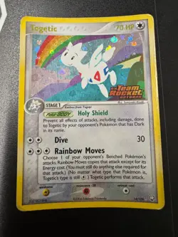 Pokemon Togetic EX Team Rocket Returns Stamped Reverse Ultra Rare Holo Card - Image 1
