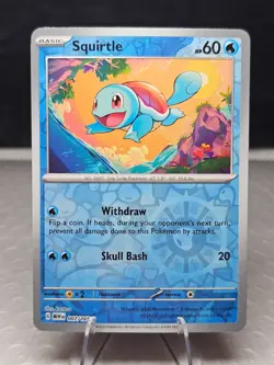 Squirtle - (Reverse Cosmos Holo) 007/165 Miscellaneous Cards [gls0149] - Image 1
