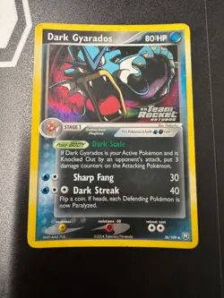 Pokemon Dark Gyarados EX Rocket Returns Stamped Reverse Ultra Rare Holo Card - Image 1