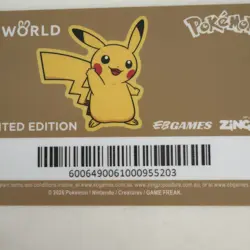 EB WORLD LEVEL V 5 EB GAMES POKEMON PIKACHU CARD 30 YEARS - Image 4