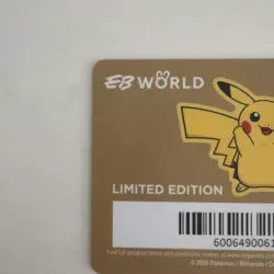 EB WORLD LEVEL V 5 EB GAMES POKEMON PIKACHU CARD 30 YEARS - Image 5