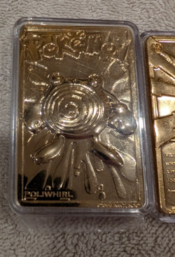 Nintendo Pokemon Pikachu #25 & Poliwhirl #61 23 Kt Plated Gold Trading Cards - Image 2