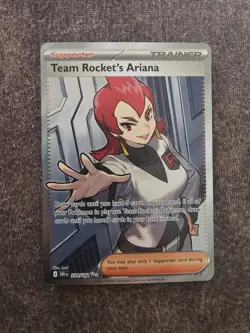 Pokemon TCG Destined Rivals Team Rockets Ariana Full Art Card 224/182 - Image 1