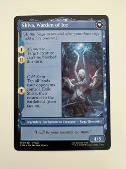 Jill Shiva’s Dominant / Warden of Ice Borderless MTG Magic Card NM Near Mint FIN - Image 2