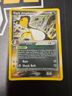 Pokemon Dark Ampharos EX Team Rocket Returns Ultra Rare Holo Card - Image 1
