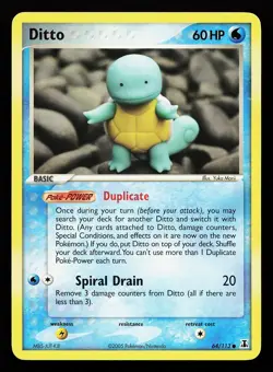 Ditto Squirtle 64/113 Common Non-Holo Delta Species Pokemon Card - Image 1