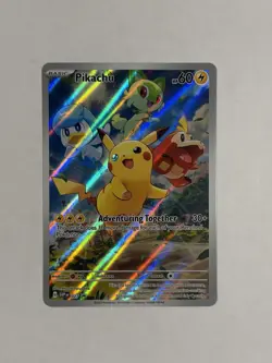 Pokemon Pikachu SVP 27 Paldea Evolved Black Star Promo Card - Image 1