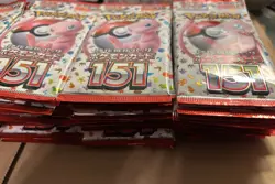 100x Pokemon 151 Japanese Scarlet & Violet TCG Card Booster Packs NEW Sealed - Image 2