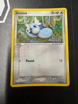 Pokemon Dratini EX Team Rocket Returns Stamped Reverse Ultra Rare Holo Card - Image 1