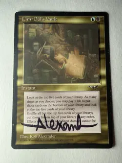 Artist Signed Lim-Dul’s Vault MTG Alliances MTG 1996 - Image 1