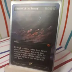 Shadow of the Enemy (Borderless) #424 (Foil) NM Lord of the Rings LTR Magic MTG - Image 1