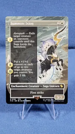 Summon Ixion (Borderless) Regular 195 NM Mtg Commander FINAL FANTASY Magic - Image 1