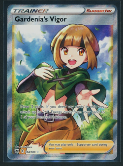 Gardenia's Vigor 184/189 Ultra Rare Holo Pokemon 2022 Astral Radiance NM - Image 1