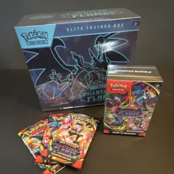 Pokemon Mega Evolution Phantasmal Flames ETB + Booster Box + 3 packs - Image 1