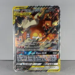 2019 Pokemon Reshiram & Charizard GX Tag Team #SM201 Jumbo Card HP - Image 1