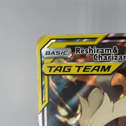 2019 Pokemon Reshiram & Charizard GX Tag Team #SM201 Jumbo Card HP - Image 2