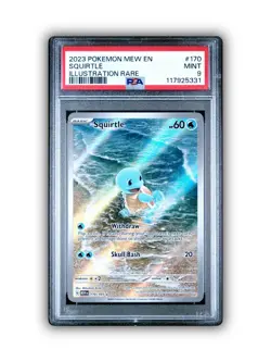2023 Pokemon Mew En-151 Illustration Rare #170 Squirtle 170/165 PSA 9 🔥 - Image 1
