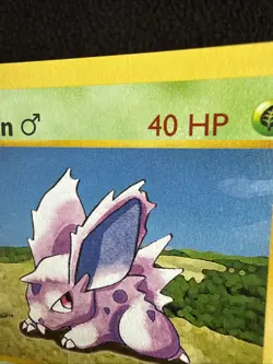 Pokemon TCG 1st Edition Shadowless Nidoran 55/102 Base Set MP (read) - Image 3