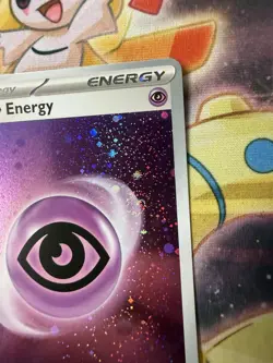 Psychic Energy SVE 005 Cosmos Holo Pokemon 151 English NM3 Swirls - Image 2