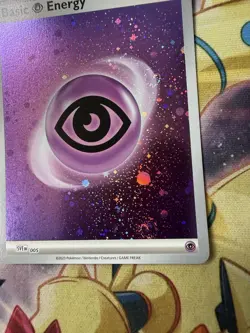 Psychic Energy SVE 005 Cosmos Holo Pokemon 151 English NM3 Swirls - Image 3