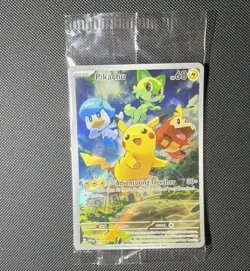Pokemon Pikachu SVP 027 Scarlet & Violet Paldea Evolved ETB Promo Sealed - Image 1
