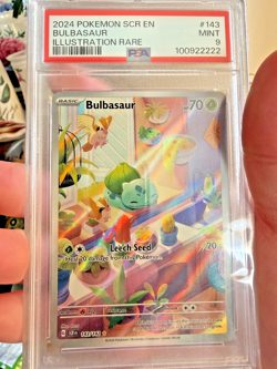 Bulbasaur 143/142 PSA 9 - Pokemon TCG Stellar Crown Illustration Rare!!! - Image 2