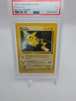 PIKACHU #4 - 1999 POKEMON GAME MOVIE PROMO STAMPED PSA 5 - Image 1