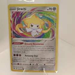 Pokemon Jirachi Amazing Rare Holo 119/185 Swsh04 Vivid Voltage English Card - Image 1