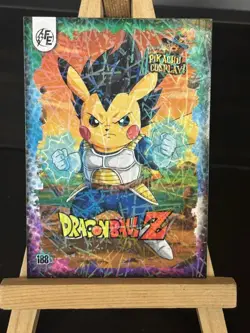 Dragon Ball Pikachu #188 Laser Holo - Electric Pikachu Cosplay - Pokemon ZL13 - Image 1