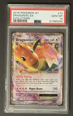 Pokemon XY Evolutions Dragonite EX 72/108 PSA 10 - Image 1